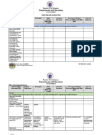 Catch Up Intervention Plan Matrix