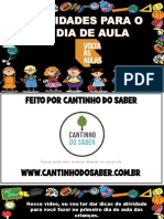 Calendário 1° Dia de Aula