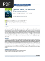 Estrategias Lectoras para El Desarrollo Del Pensamiento Crítico