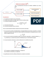 Prueba de Bondad de Ajuste, Independecia y Homogeneidad