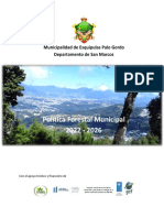 Política Forestal Municipal - Esquipulas