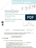 Kinetic Theory of Gases: The Model Pressure of A Gas Kinetic Energy and Temperature