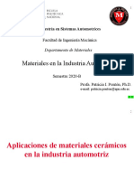 Clase 11 - Aplicaciones de Materiales Ceraímicos en La Industria Automotriz