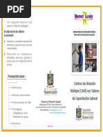 1.3 Tríptico CAM Con Talleres de Capacitación Laboral