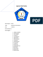 Laporan Hasil Usaha Klepon
