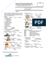 Soal PTS Bahasa Inggris Kelas 5 SD