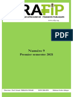 Revue Africaine Des Finances Publiques Numero 9 Premier Semestre 2021