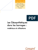 Les Géosynthétiques Dans Les Barrages