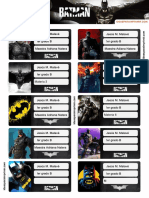 Etiquetas Escolares Batman Editables Gratis