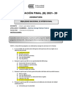 Evaluación Final Realidad Nacional