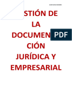 Gestión de La Documentación Jurídica y Empresarial