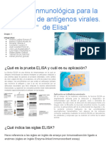 Técnica Inmunológica para La Detección de Antígenos Virales - Elisa