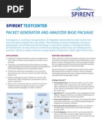 STC Packet Generator-Analyzer Base Package Datasheet