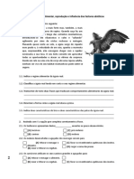 Teste Regime Alimentar, Reprodução e Influência Dos Factores Abióticos