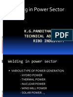 Welding in Power Sector