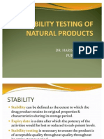 Stability Testing of Natural Products - 2003