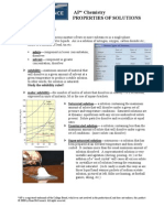 AP Chemistry Properties of Solutions: Important Terms