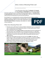 Erosion and Deposition Action of Running Water and Groundwater