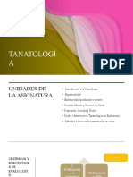 Asignatura Tanatologia (Introduccion)