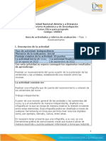 Guía de Actividades y Rúbrica de Evaluación - Unidad 1 - Fase 1 - Reconocimiento