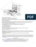 Parts and Function of A Microscope