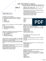 High Yield Test #11 (Level 2)