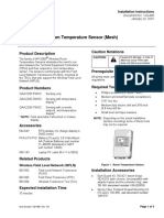 Siemens APOGEE Wireless TEC Room Temperature Sensor (Mesh)