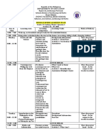 Cookery Weekly Plan 7