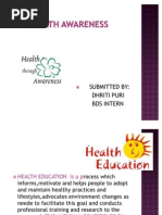 Health Promotion Methods and Approaches