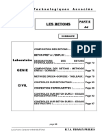 Cours Labo Partie 4 - Les Betons