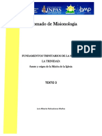 Tema 3 FUNDAMENTOS TRINITARIOS DE LA MISION