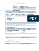 Sesión de Aprendizaje Jge (I Unidad) 2019