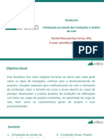 Introdução Ao Estudo de Fundações e Análise Do Solo