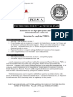 Form A: Use This Form For Initial Physical Exam