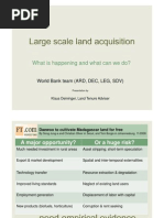 2010 01 24 Deininger Large Scale Land Acquisition