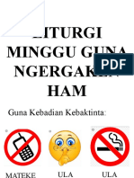 Minggu Guna Ngergaken Ham, 25 September 2022