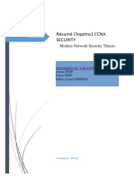 Projet Résumé CCNA Security Chapter 1