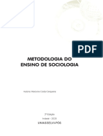 Metodologia Do Ensino de Sociologia