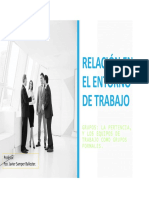 Relación en El Entorno de Trabajo - Grupos