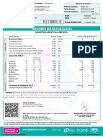 Biometría Hemática Completa: Parámetro Resultado Límites de Referencia