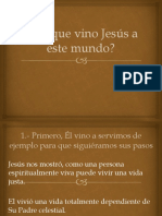 01 A Que Vino Jesus