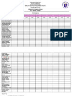 Temperature Monitoring Sheet