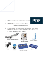 Laboratory Report - Simple Atwood Machine