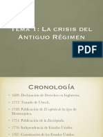 4º ESO - Tema 1 La Crisis Del Antiguo Régimen