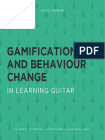 Gamification and Behaviour Change in Learning Guitar