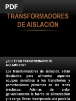 Transformadores de Aislación