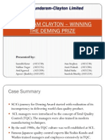 Sundaram Clayton - Winning The Deming Prize