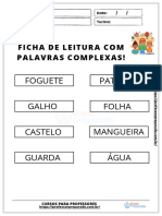 09.ficha de Leitura Com Palavras Complexas