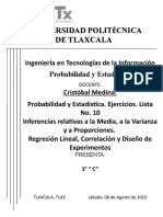 Practica 10 Probabilidad y Estadistica