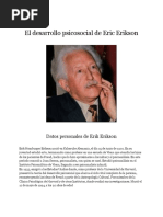 El Ciclo Vital y El Desarrollo Psicosocial de Eric Erikson